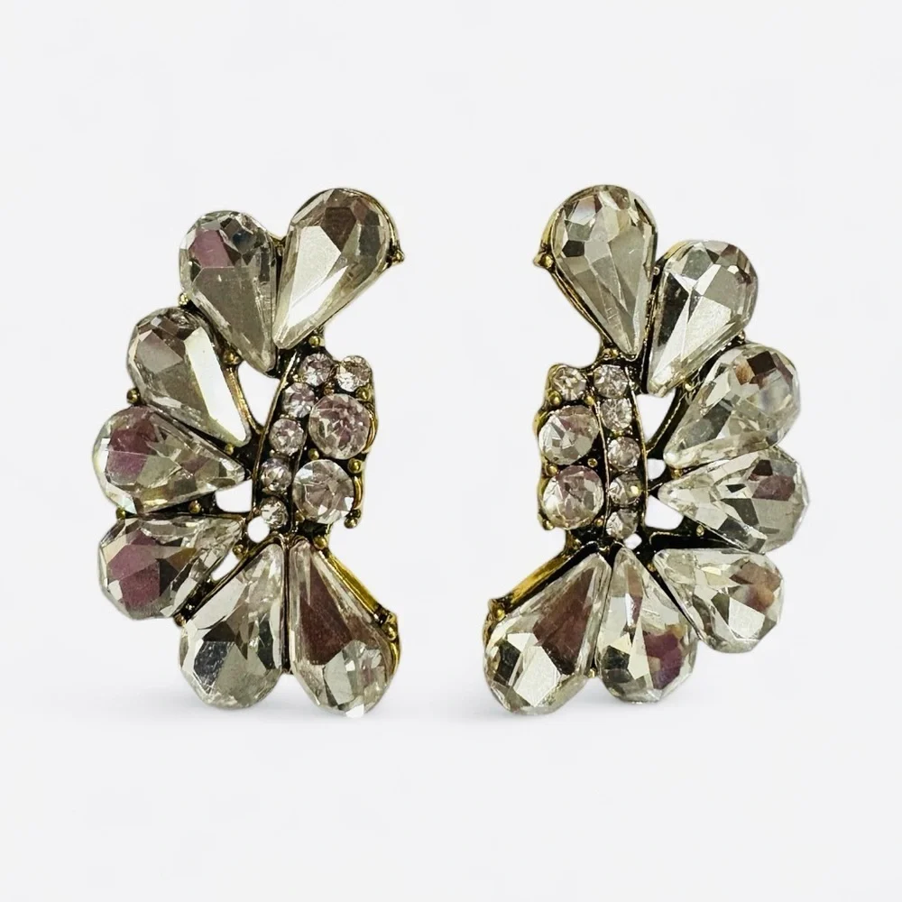 Special Occasion Bridal Crystal Post Earrings #109
